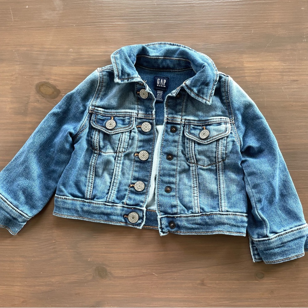 Baby Gap Denim Jacket with Snap Buttons - Size 18-24m